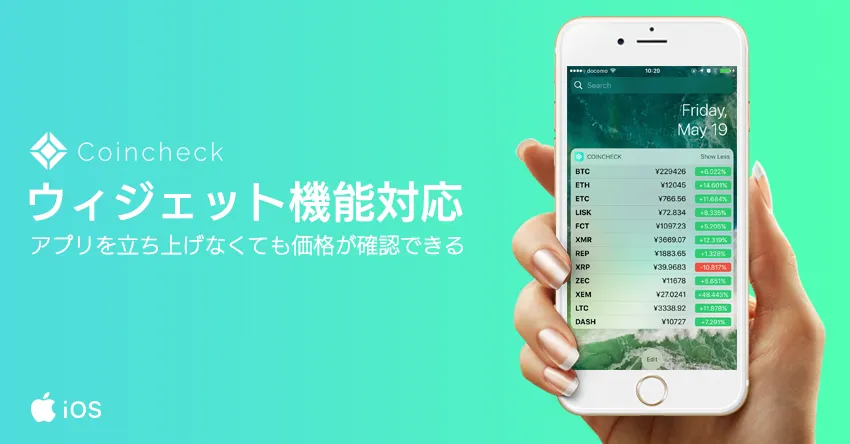 coincheck ウィジェット