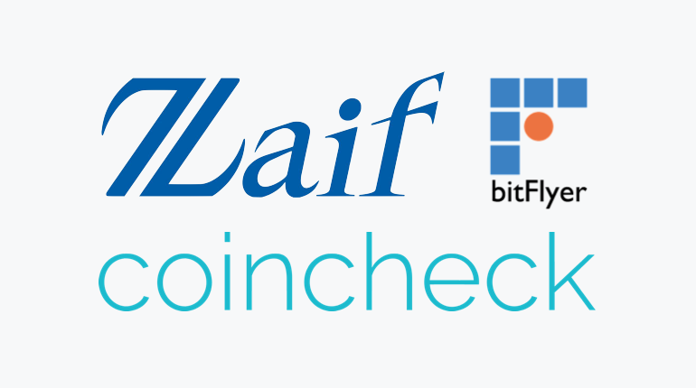 bitFlyer Zaif Coincheck logo